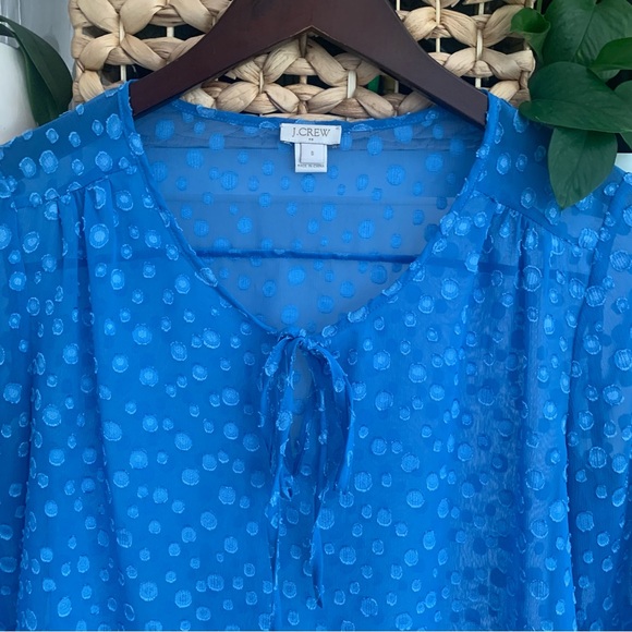 • [J. Crew] Textured Blouse • - Picture 2 of 10